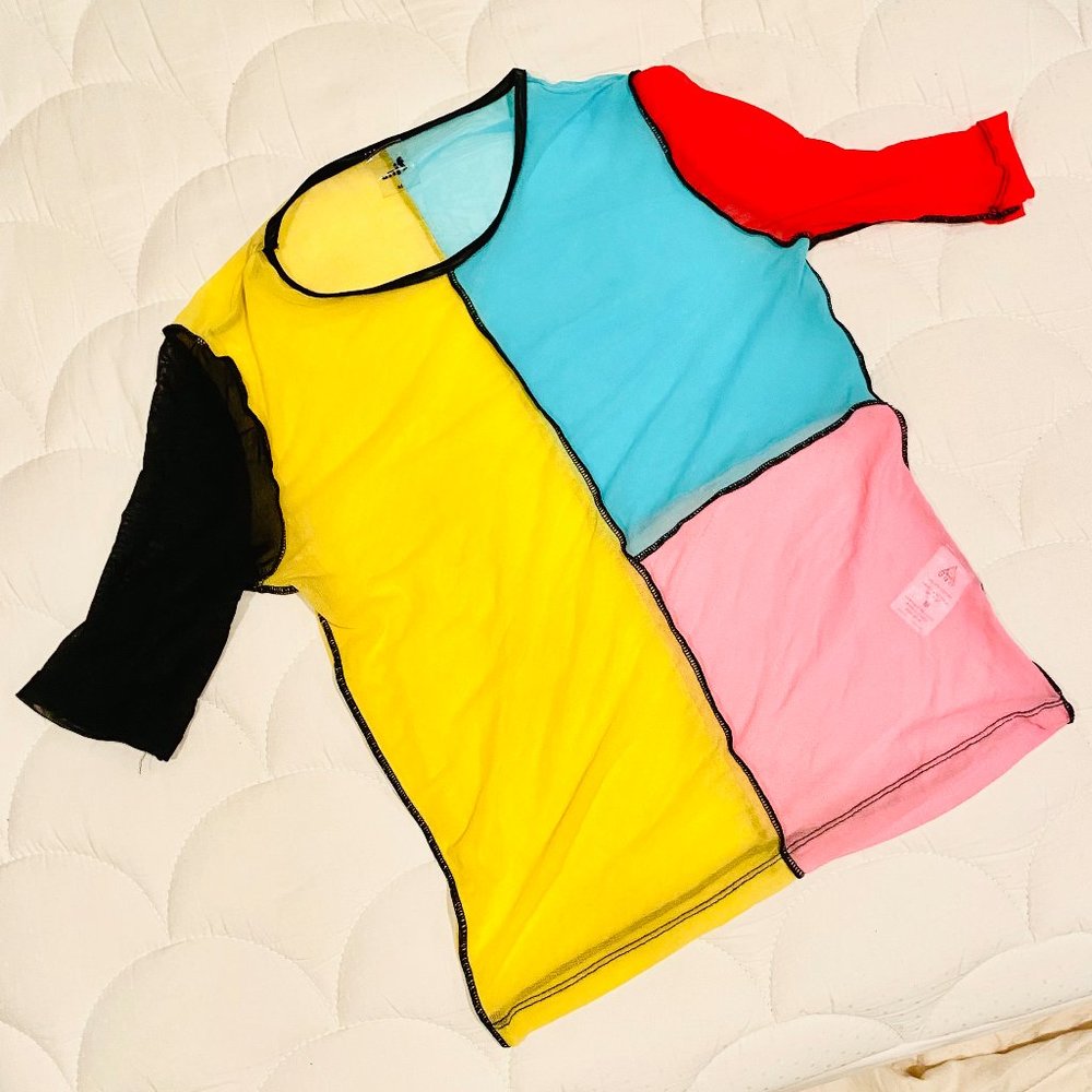 UNIF Bop patchwork Top Quarter sleeve